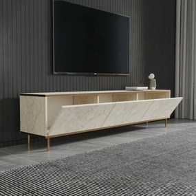 Stolik pod telewizor Imaj Travertine and Gold