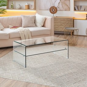 Szklany stolik 50x100 cm Cristal Evo – Tomasucci