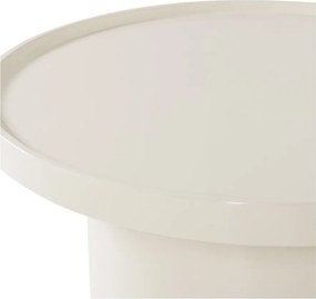 Szarobeżowy okrągły stolik ø 70 cm Veluna – WOOOD