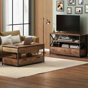 Stolik kawowy Loft do salonu 100 cm