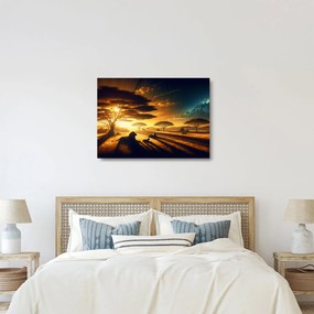 Obraz na szkle - Odpoczywające lwy (70x50 cm)