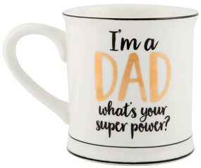 Porcelanowy kubek Sass &amp; Belle Super Dad, 400 ml