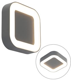 Zewnetrzna Lampa ścienna i sufitowa szara kwadratowa IP54 - Ariel Nowoczesny Oswietlenie zewnetrzne