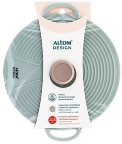 Pokrywa silikonowa Altom, szałwiowy, śr. 20,5 cm, śred. 20 cm