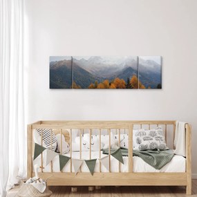 Obraz - Widok na grzbiety górskie (170x50 cm)