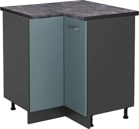 Szafka narożna niebiesko-szary 75.6x60x81.6 r-line