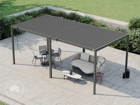 PRIMEYARD 3x6m Pergola Deluxe, lamelowa, antracyt - (GFPV01108)