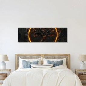 Obraz – Drzewo życia w lawie II. (170x50 cm)