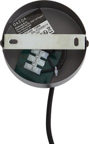 Lampa wisząca retro grafitowa z przydymionym szkłem - Giselle