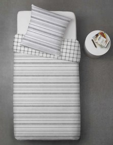 PrzytulneMieszkanie.pl PrzytulneMieszkanie.pl Pościel z bawełny renforcé LINKY szare Rozmiar pościeli: 70 x 90 cm | 140 x 220 cm