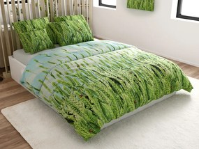 PrzytulneMieszkanie.pl PrzytulneMieszkanie.pl Pościel z mikrowłókna POSANA zielona Rozmiar pościeli: 2 szt 70 x 80 cm | 160 x 200 cm