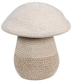Beżowy tekstylny dziecięcy kosz na zabawki ø 23x27 cm Mushroom – Lorena Canals