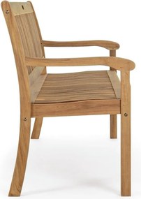 Drewniana ławka ogrodowa w naturalnym kolorze Noemi – Bizzotto