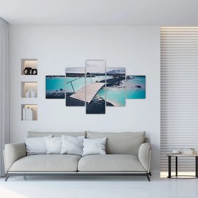 Obraz drewnianego mostu (125x70 cm)