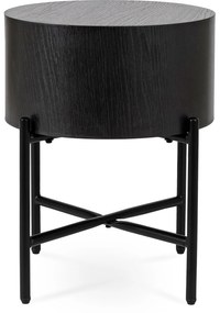 Stolik Kawowy CEVES 39,5 cm Czarny Nowoczesny Loft