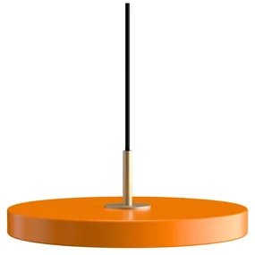 Pomarańczowa lampa wisząca LED z metalowym kloszem ø 31 cm Asteria Mini – UMAGE