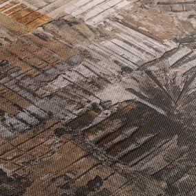 Obraz - Abstrakcja w odcieniach brązu (70x50 cm)