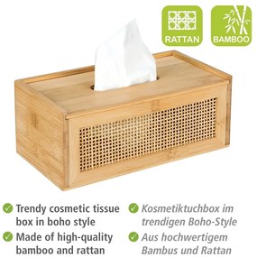 Rattanowo-bambusowy pojemnik na chusteczki Allegre – Wenko