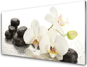 Panel Szklany Kwiat Lotosu i Kamienie Spa