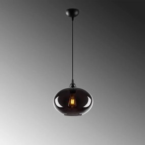 Lampa wisząca ze szklanym kloszem ø 27 cm Smoked – Opviq lights