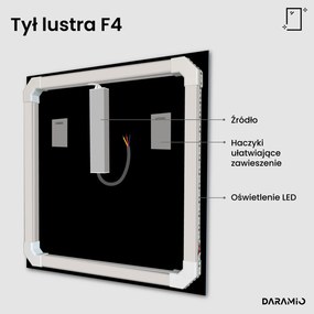 Lustro łazienkowe z oświetleniem LED F4