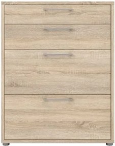 Niski regał biurowy Prima dąb sonoma