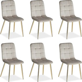 Krzesło jadalniane 43,5x88x50 cm beżowe Eames