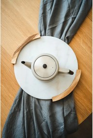 Beżowy dzbanek do herbaty ze stali nierdzewnej 1,1 l Duet Boston – Bredemeijer