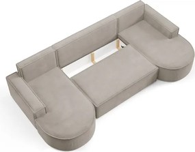 Narożnik MOLLY XL wolnostojący układ U z funkcją spania w tkaninie Curio 11 DomoHome