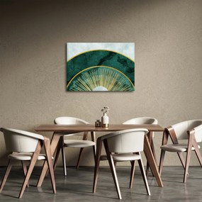 Obraz - Kształty ze złotą teksturą (70x50 cm)
