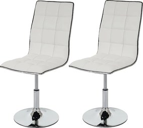 Krzesło do jadalni MCW-C41 (zestaw 2 szt.),  białe