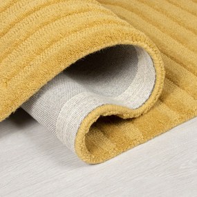 Żółty dywan wełniany Flair Rugs Zen Garden, 120x170 cm