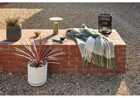 Biało-zielony koc 200x140 cm Inlet – Hübsch