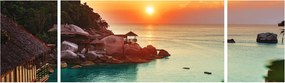 Obraz pięknej plaży (170x50 cm)