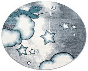 Niebiesko-szary dywan dziecięcy ø 120 cm Kids – Ayyildiz Carpets