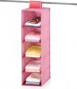 Wiszący organizer do szafy STELLA 95 cm, różowy