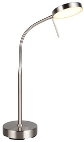 Lampa stołowa LED w kolorze srebra (wysokość 45 cm) Moreno – Trio