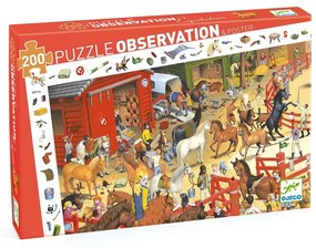 Dziecięce puzzle Djeco Observation Konie