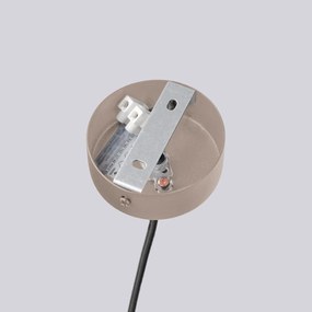 Żyrandol HALO 6 taupe ryflowany  SOLLUX  LIGHTING
