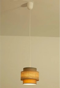 Brilagi - Lampa wisząca na przewodzie RESNA 1xE27/60W/230V śr. 20 cm brązowa/beżowa