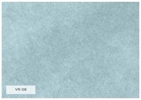 Jasnoniebieska aksamitna rozkładana sofa 225 cm Charming Charlie – Miuform