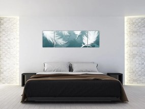 Obraz - Białe pióro (170x50 cm)