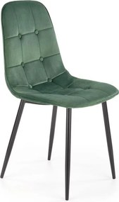 Krzesło do jadalni KINDREL, 1 szt., ciemnozielone