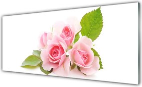 Panel Szklany Herbaciane Róże w Ogrodzie