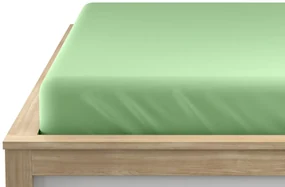 PrzytulneMieszkanie.pl Prześcieradło nieprzemakalne JERSEY 70x140 cm zielone