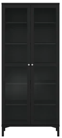 Czarna witryna 89x203 cm Roma – Tvilum