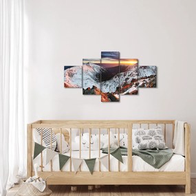 Obraz - Zimowa panorama górska (125x70 cm)