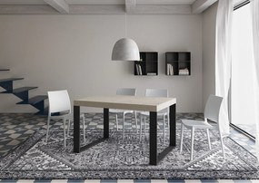 Stół rozkładany 140/244x90 cm Tecno Premium nogi kaszmirowe antracytowe