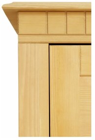 Witryna z litego drewna sosnowego w naturalnym kolorze 180x35 cm Lisa – Støraa