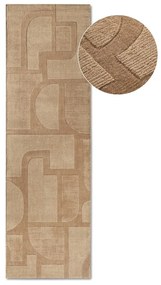Beżowy wełniany chodnik tkany ręcznie 80x250 cm Alexis – Villeroy&amp;Boch
